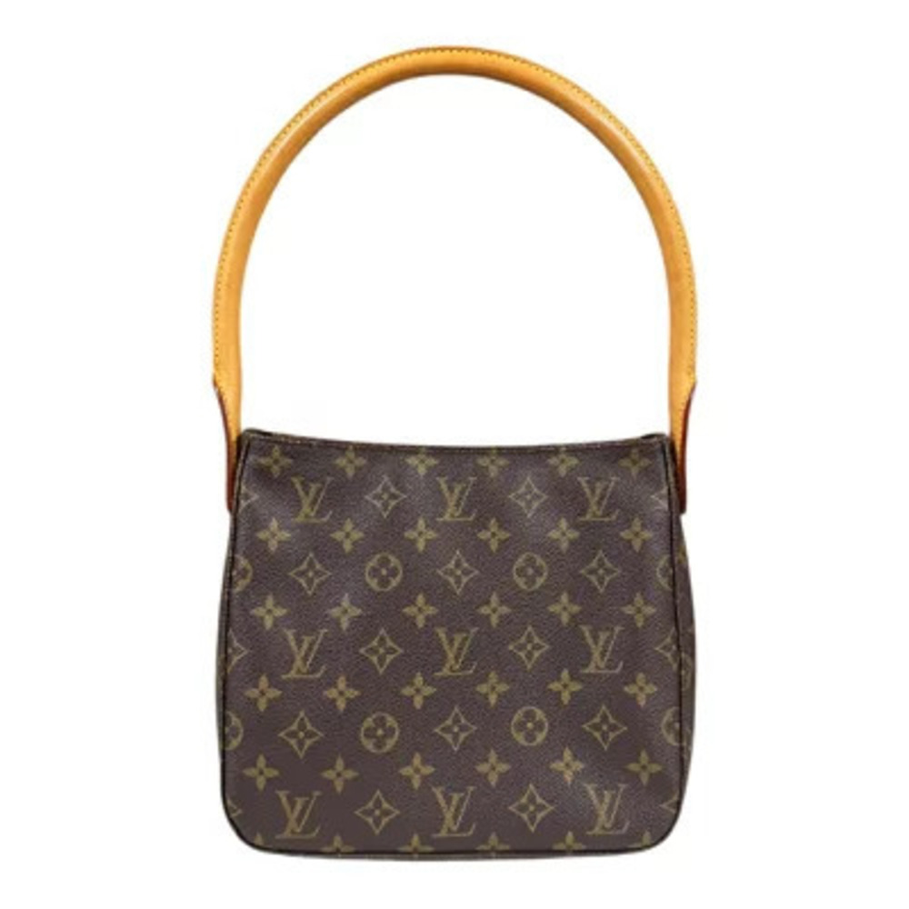 Louis Vuitton Looping Monogram Shoulder Bag Canvas Brown